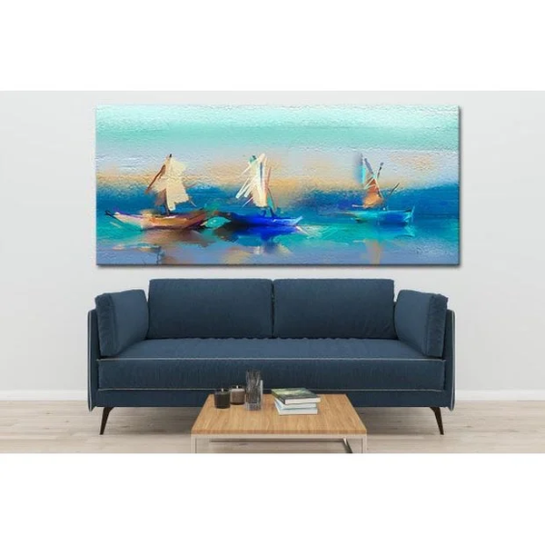 Quadro Decorativo Blue Harbor - 200x100cm