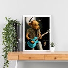 Quadro Decorativo Boi Roqueiro 33x24cm - Com Vidro Moldura Br