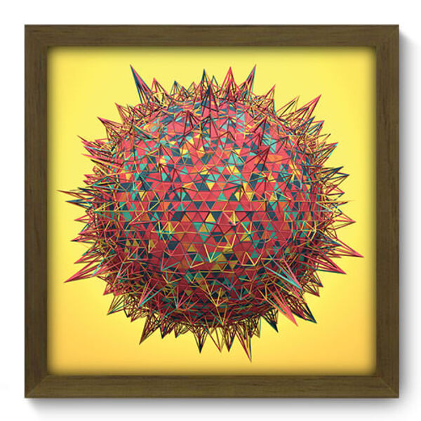 Quadro Decorativo - Bola - 33cm X 33cm - 179qdam