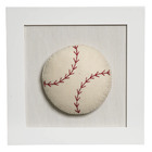 Quadro Decorativo Bola Beisebol Quarto Bebê Infantil