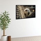Quadro Decorativo Bola Futebol Rede  - 50x70cm Moldura Preta