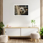 Quadro Decorativo Bola Futebol Rede  - 50x70cm Moldura Preta