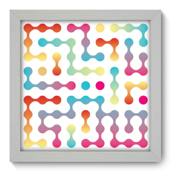 Quadro Decorativo - Bolas - 22cm X 22cm - 064qnaab