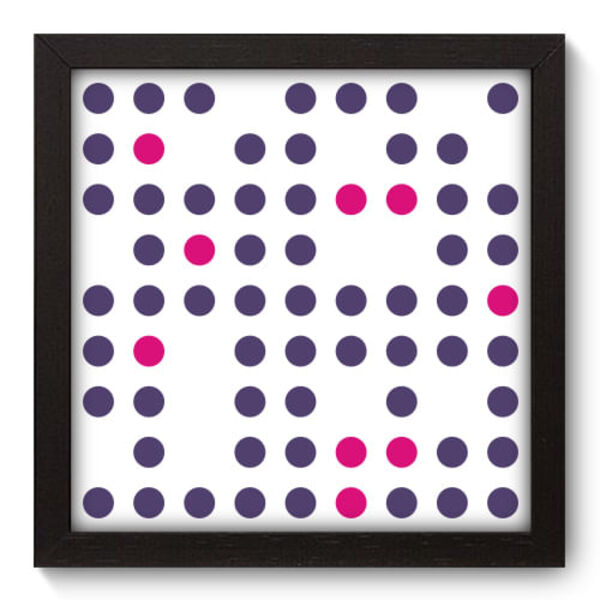 Quadro Decorativo - Bolas - 22cm X 22cm - 066qnaap