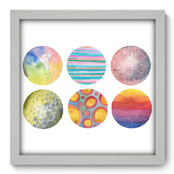 Quadro Decorativo - Bolas - 33cm X 33cm - 044qnabb