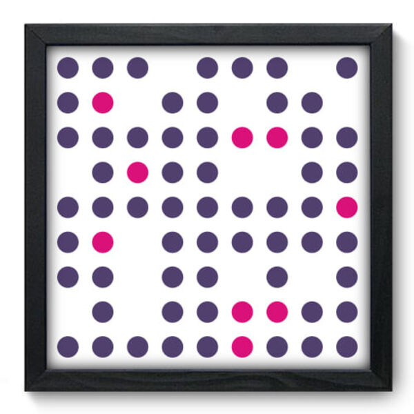 Quadro Decorativo - Bolas - 33cm X 33cm - 066qnabp