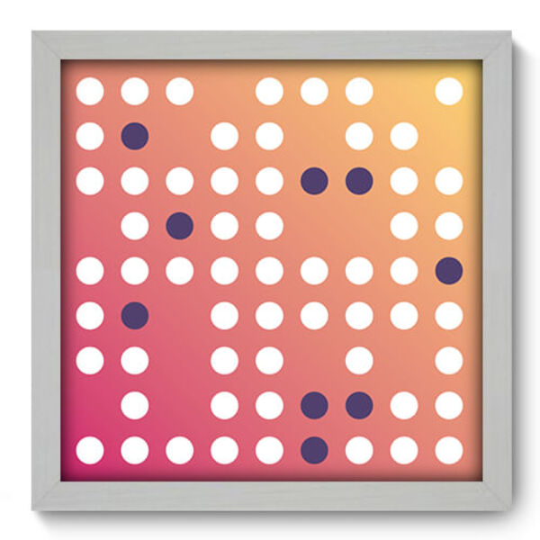 Quadro Decorativo - Bolas - 33cm X 33cm - 243qdab