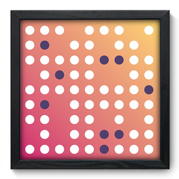 Quadro Decorativo - Bolas - 33cm X 33cm - 243qdap