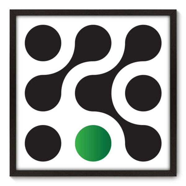 Quadro Decorativo - Bolas - 70cm X 70cm - 047qnadp