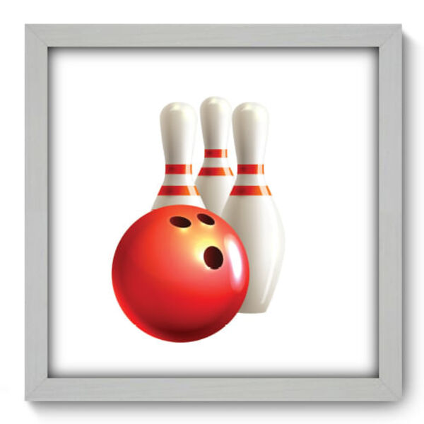 Quadro Decorativo - Boliche - 33cm X 33cm - 209qddb