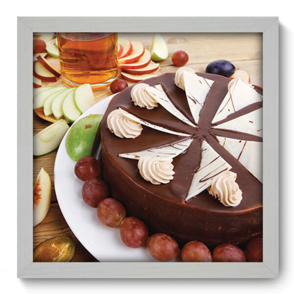 Quadro Decorativo - Bolo - 33cm X 33cm - 282qdcb