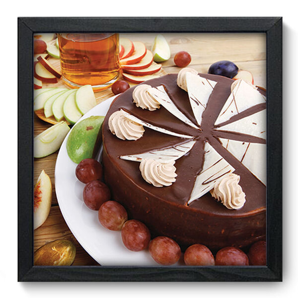 Quadro Decorativo - Bolo - 33cm X 33cm - 282qdcp
