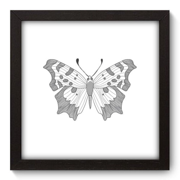 Quadro Decorativo - Borboleta - 22cm X 22cm - 070qdsp