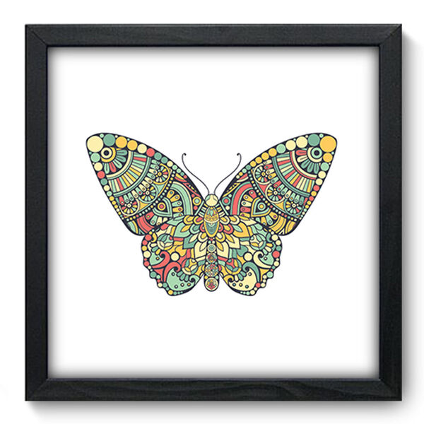 Quadro Decorativo - Borboleta - 33cm X 33cm - 218qdsp