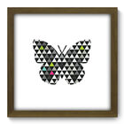 Quadro Decorativo - Borboleta - 33cm X 33cm - 250qdsm