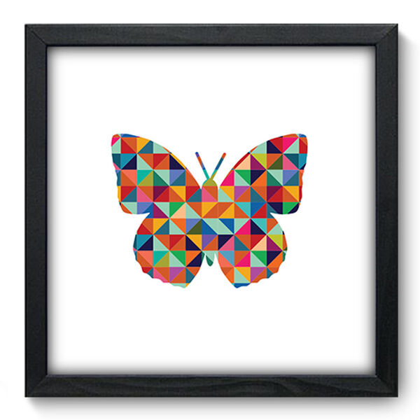 Quadro Decorativo - Borboleta - 33cm X 33cm - 251qdsp