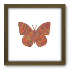 Quadro Decorativo - Borboleta - 33cm X 33cm - 252qdsm