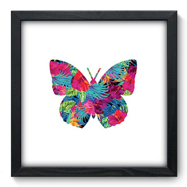 Quadro Decorativo - Borboleta - 33cm X 33cm - 253qdsp
