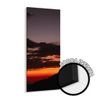 Quadro Decorativo Borda Infinita Nuvens Escuras Ao Entardece