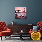 Quadro Decorativo Borda Infinita Ponte Golden Gate 60x60cm