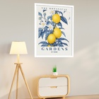 Quadro Decorativo Botanical Gardens Azul  - 70x50cm Moldura B