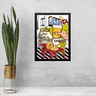 Quadro Decorativo Boteco - São Paulo 33x24cm - Com Vidro Mold