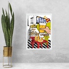 Quadro Decorativo Boteco - São Paulo 33x24cm Moldura Preta