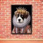 Quadro Decorativo Boxer Rainha 45x34cm A3 (45 X 34)