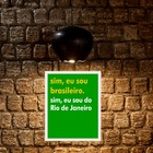 Quadro Decorativo Brasileiro Do Rio De Janeiro 45x34cm - Com