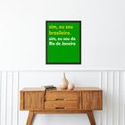 Quadro Decorativo Brasileiro Do Rio De Janeiro 45x34cm - Com