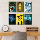 Quadro Decorativo Breaking Bad 6 Peças 30x20 Para Quarto M2