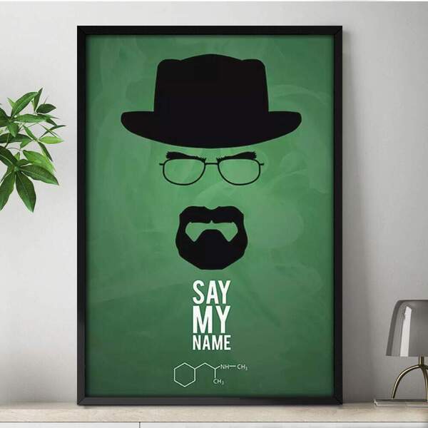 Quadro Decorativo Breaking Bad Walter White 02  30x45cm