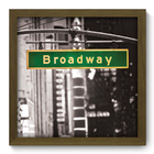 Quadro Decorativo - Broadway - 33cm X 33cm - 008qdmm