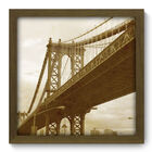Quadro Decorativo - Brooklyn Bridge - 33cm X 33cm - 007qdvm