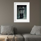 Quadro Decorativo Bruxa Pernas - 60x48cm Moldura Branca