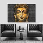Quadro Decorativo Buda Dourado