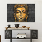 Quadro Decorativo Buda Dourado