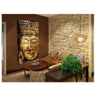 Quadro Decorativo Buda Dourado Vertical 70x150 Trio