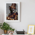 Quadro Decorativo Bulldog - 60x48cm Moldura:madeira Branca