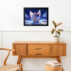 Quadro Decorativo Bulldog Francês Anjo 24x18cm - Com Vidro Mo