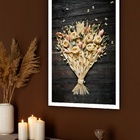 Quadro Decorativo Buquê De Massas Cozinha  - 70x50cm Moldura