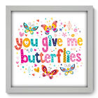 Quadro Decorativo - Butterflies - 33cm X 33cm - 053qdob