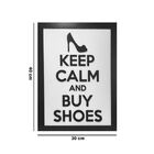 Quadro Decorativo ''buy Shoes'' 40x30 Com Base - D'rossi