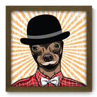 Quadro Decorativo - Cachorro - 33cm X 33cm - 242qdsm
