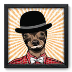 Quadro Decorativo - Cachorro - 33cm X 33cm - 242qdsp