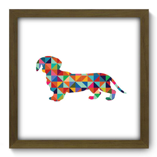 Quadro Decorativo - Cachorro - 33cm X 33cm - 269qdsm