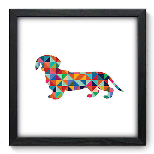 Quadro Decorativo - Cachorro - 33cm X 33cm - 269qdsp