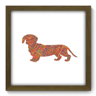 Quadro Decorativo - Cachorro - 33cm X 33cm - 270qdsm