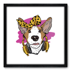 Quadro Decorativo - Cachorro - 50cm X 50cm - 012qnscp