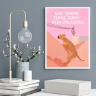 Quadro Decorativo Cachorro Caramelo - Fofoca 45x34cm Moldura